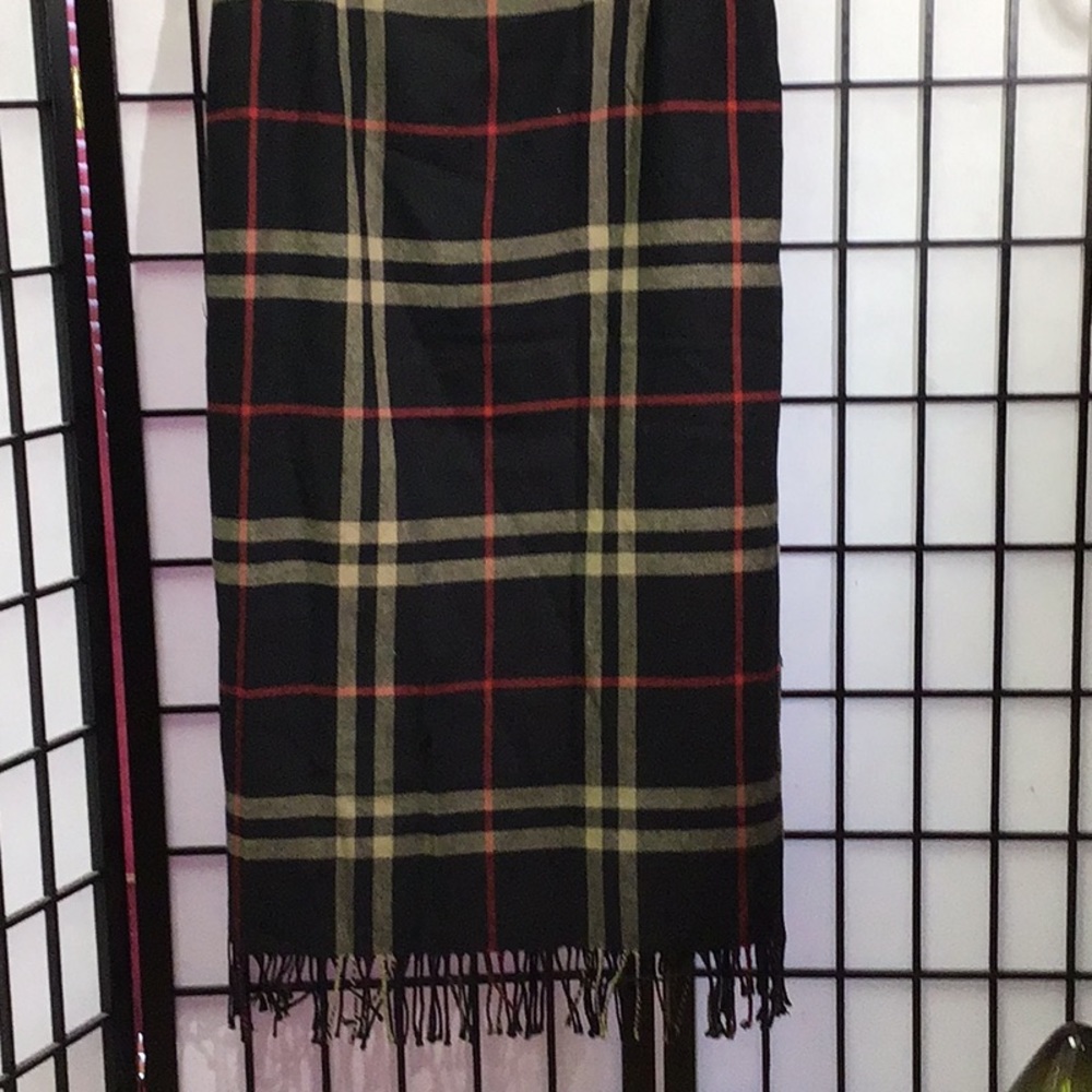 Requirements Wool Blend Skirt  Fringe Bottom Sz 16